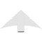 Ekena Millwork Alberta Architectural Grade PVC Gable Bracket, 36"W x 16 1/2"H x 2"D x 6"F, 11/12 Pitch GBP036X17X0206ALB00 - alternate 5